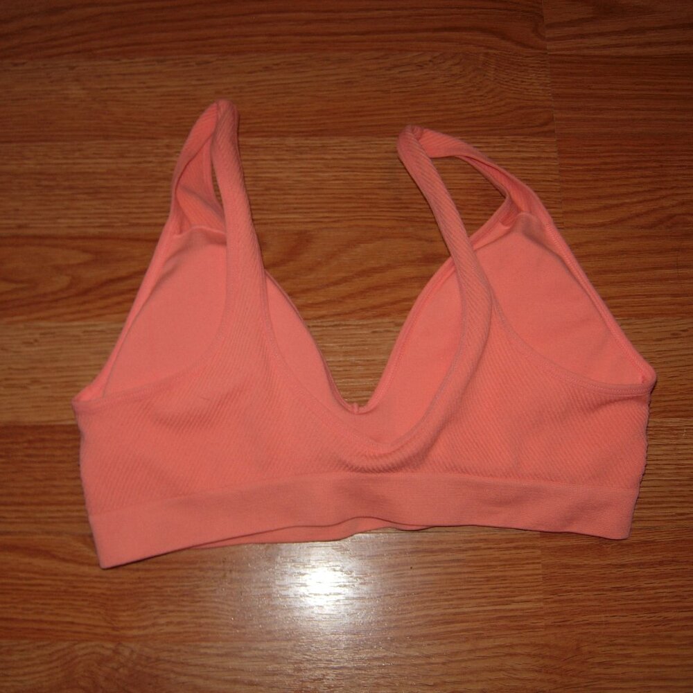 Primark Pink Ribbed Soft Bralette M - Picture 2 of 3